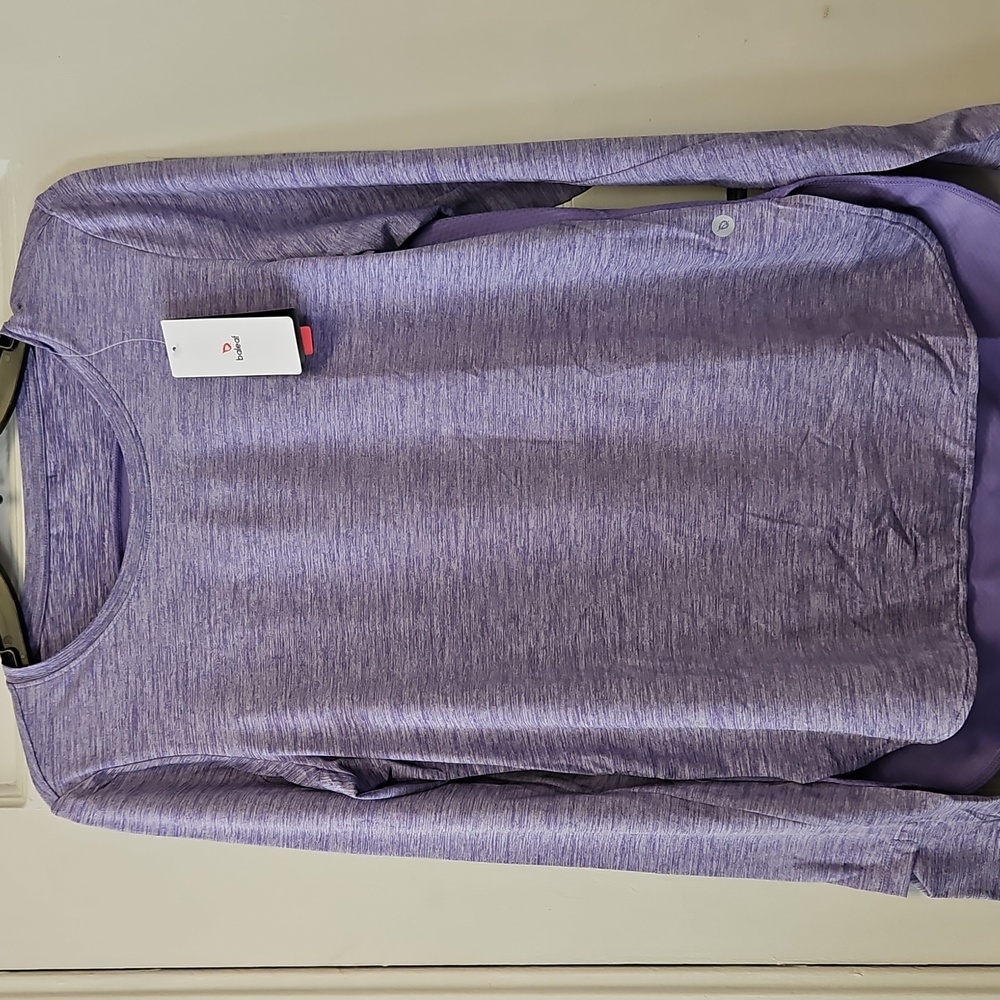 Activewear Women's Purple Long Sleeve Athletic Shirts NWTS - Picture 3 of 6